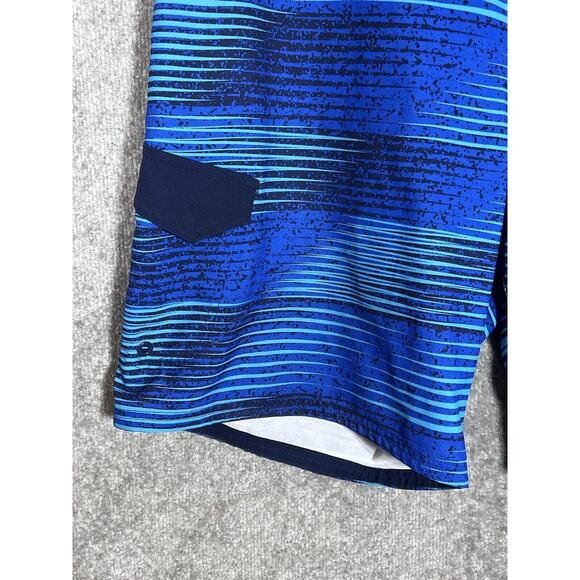 Nike Board Shorts‎ Mens Size 36 Blue Striped Pocket Stretch - Picture 6 of 10